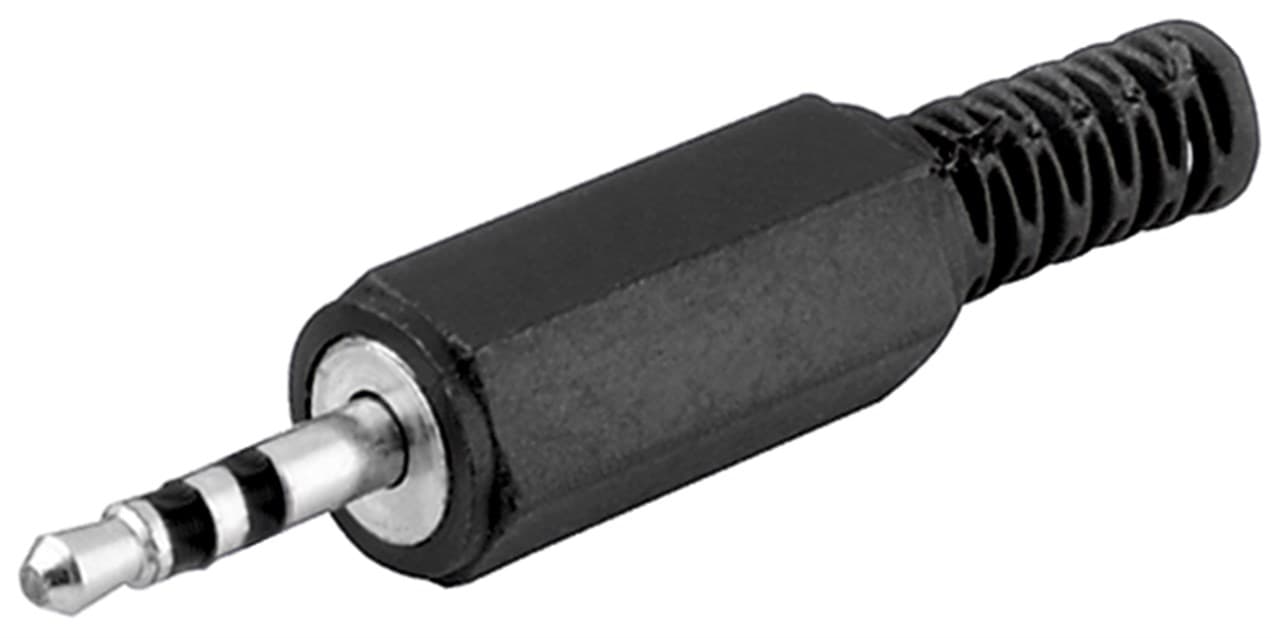 Fiche jack Goobay - 2,5 mm - stéréo - Fiche jack 2,5 mm (3 pôles, stéréo)