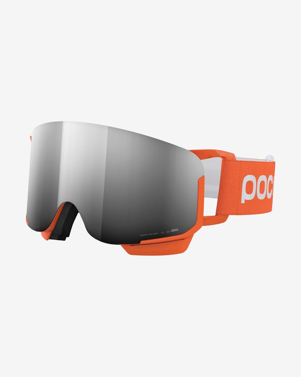 Masque POC POCito Nexal orange avec lentille Clarity Partly Sunny Silver enfant