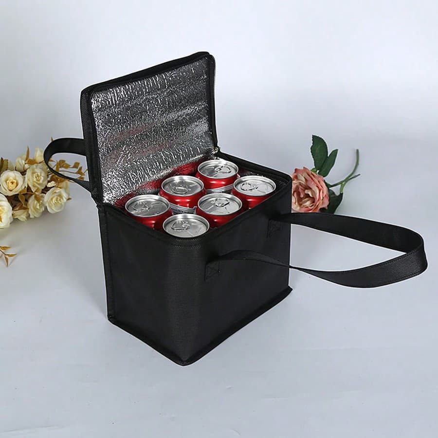 Sac isotherme pliable pour déjeuner portable, glacière de piquenique pour couvrir les packs de glace, sac isotherme pour nourriture et boisson, sac